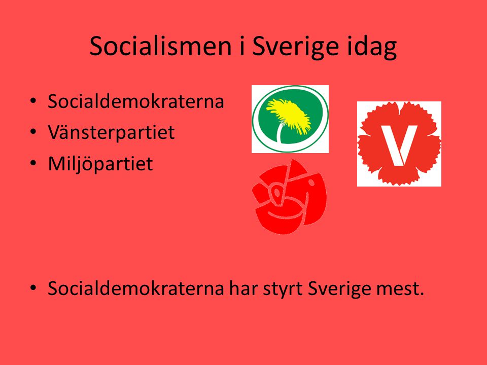 Socialismen i Sverige idag