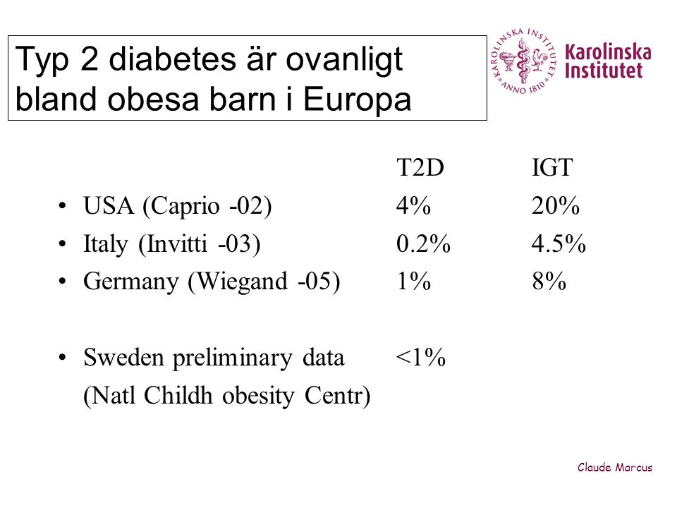 Typ 2 diabetes är ovanligt bland obesa barn i Europa