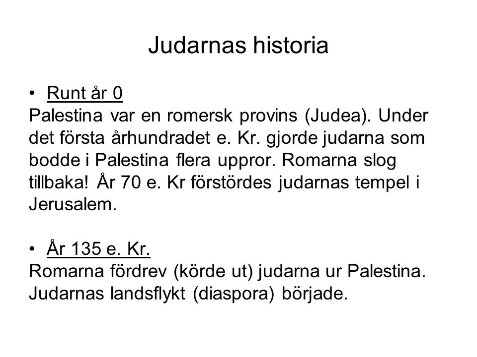 Judarnas historia Runt år 0