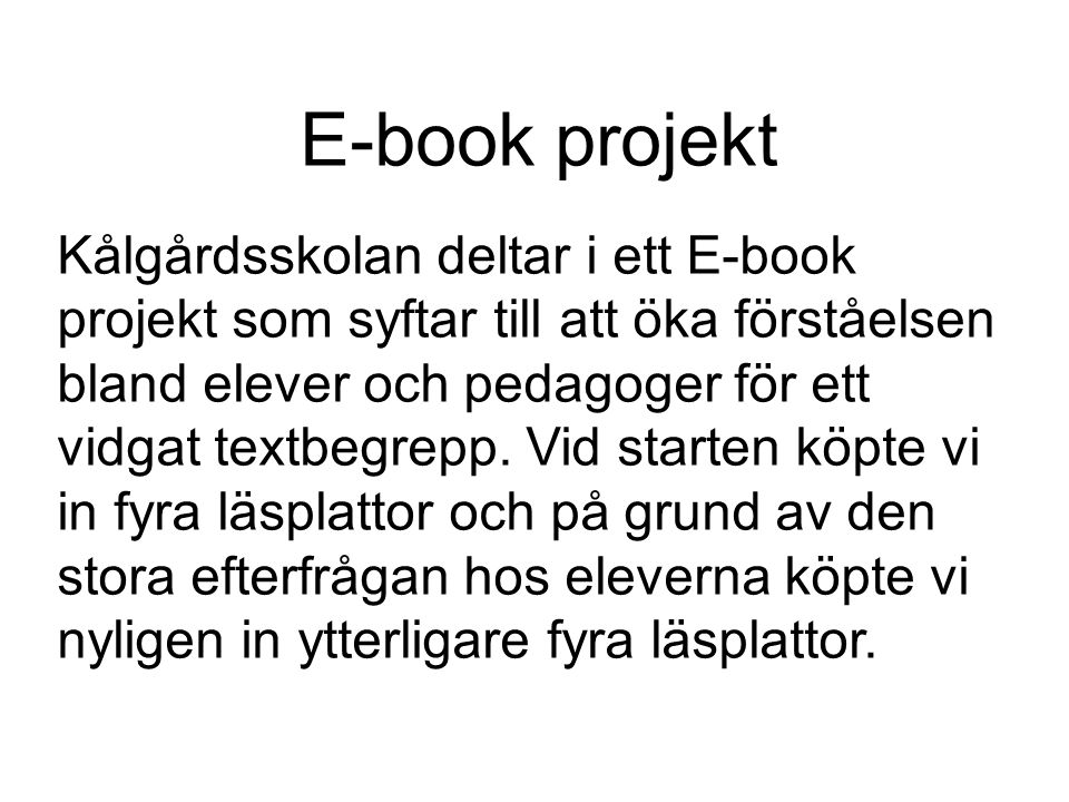 E-book projekt