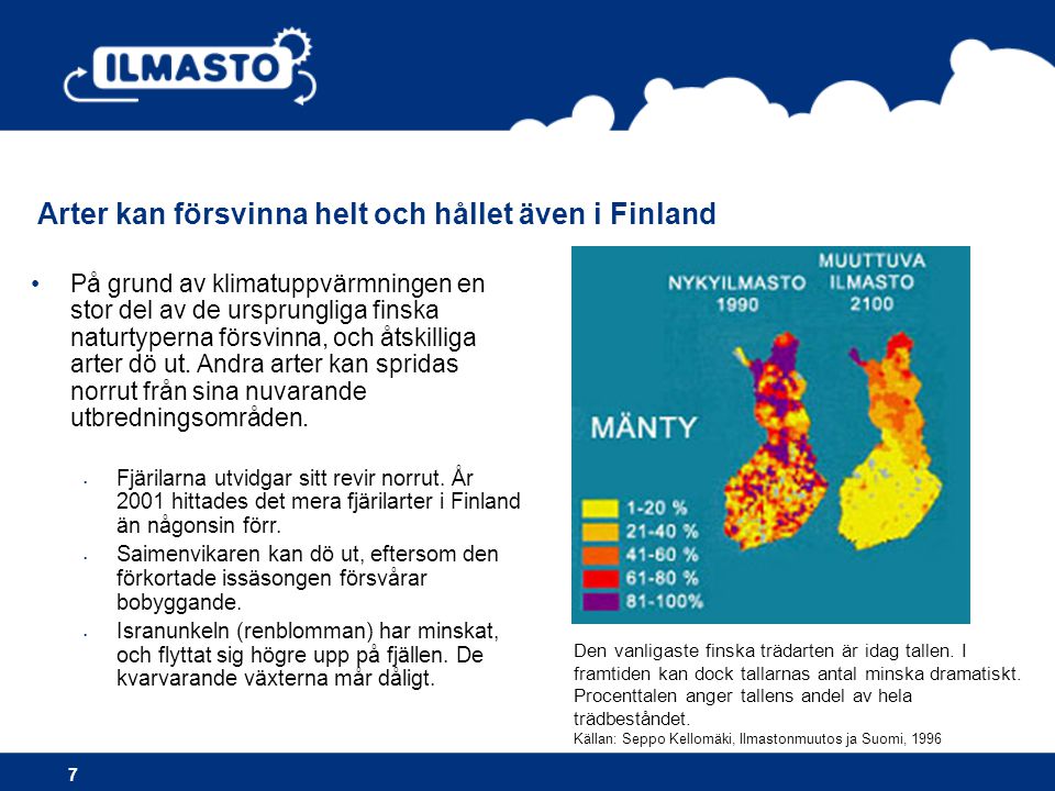 Arter kan försvinna helt och hållet även i Finland