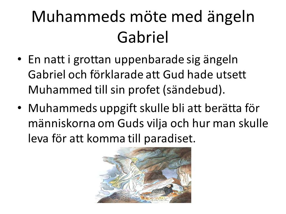 Muhammeds möte med ängeln Gabriel