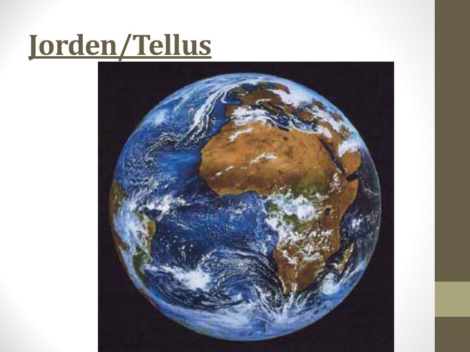 Jorden/Tellus