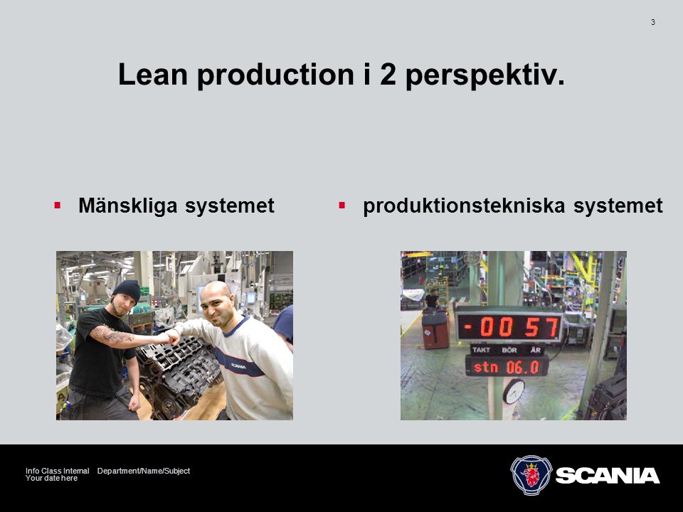 Lean production i 2 perspektiv.