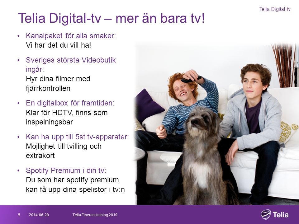 Telia Digital-tv – mer än bara tv!