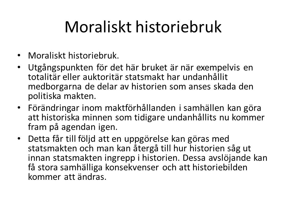 Moraliskt historiebruk