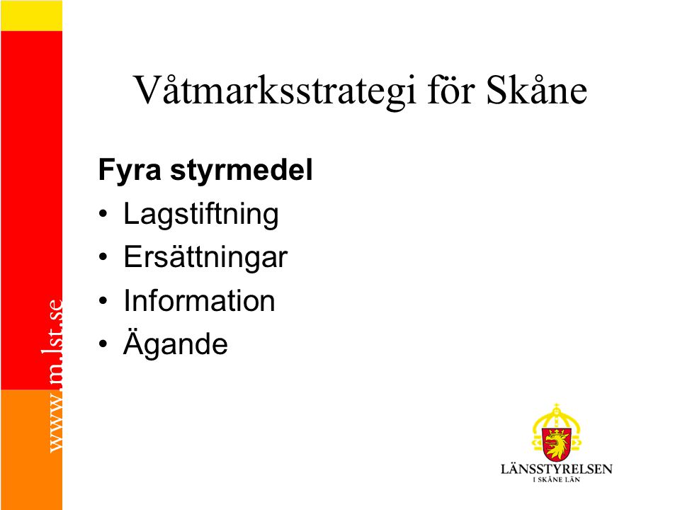 Våtmarksstrategi för Skåne