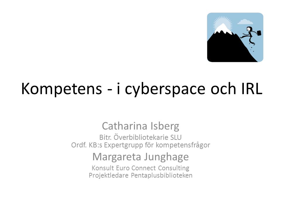 Kompetens - i cyberspace och IRL