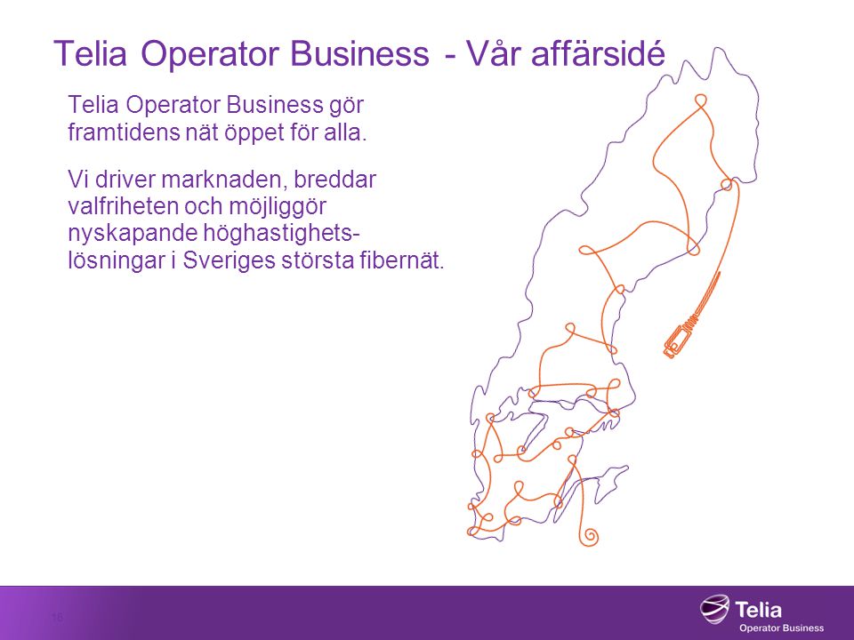 Telia Operator Business - Vår affärsidé