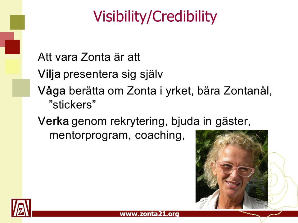 Visibility/Credibility