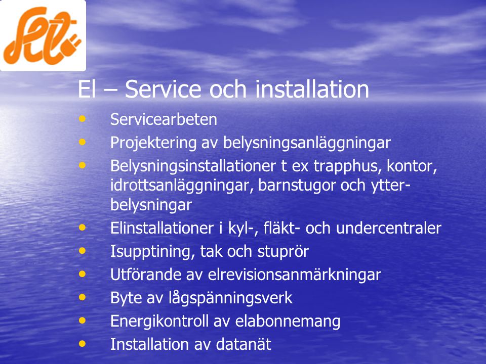 El – Service och installation