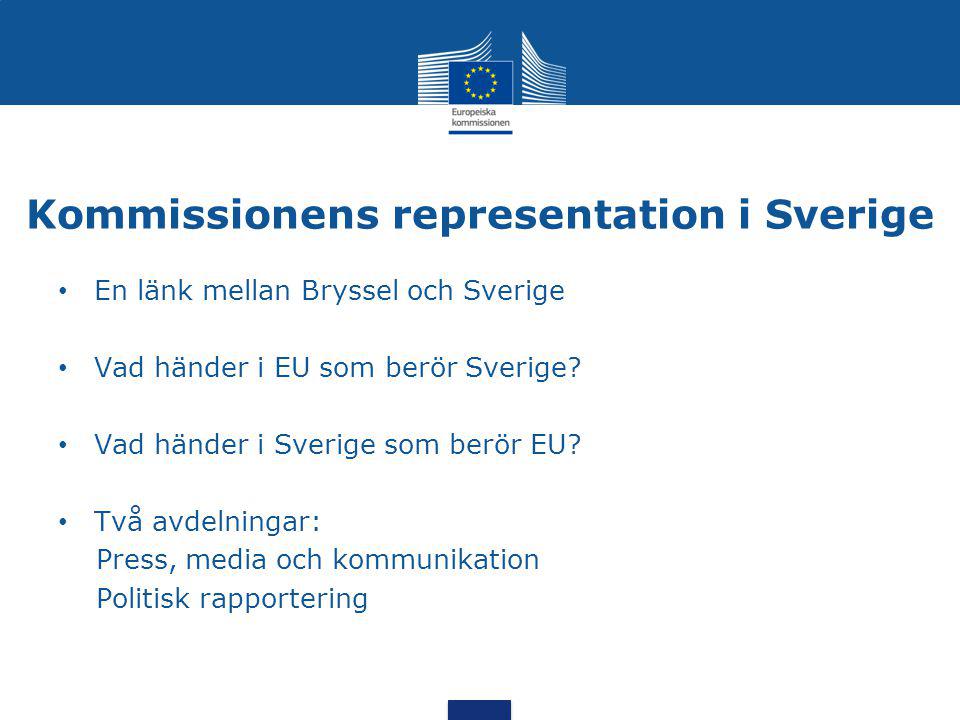 Kommissionens representation i Sverige
