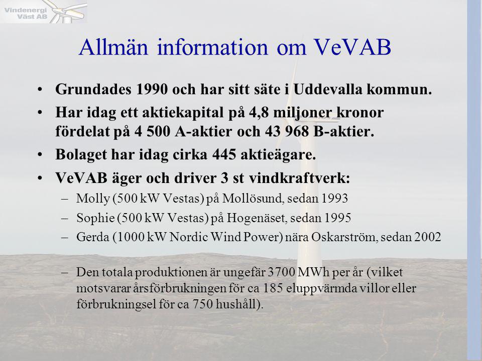 Allmän information om VeVAB