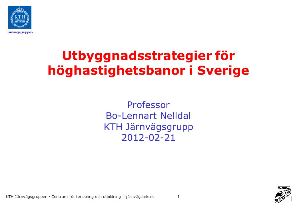 Utbyggnadsstrategier för höghastighetsbanor i Sverige