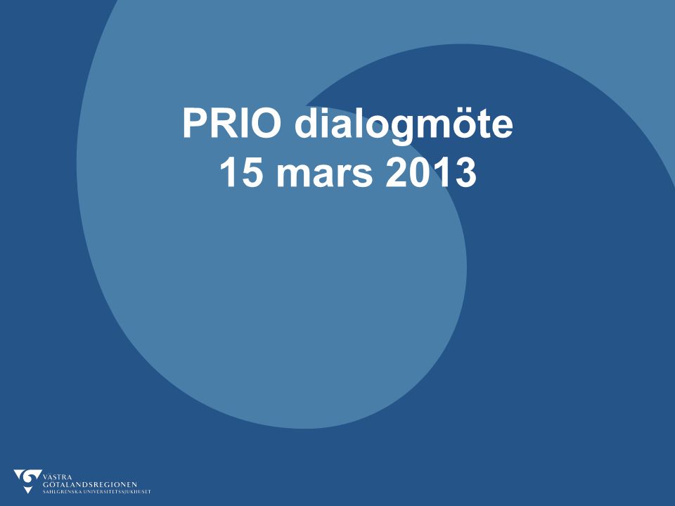 PRIO dialogmöte 15 mars 2013