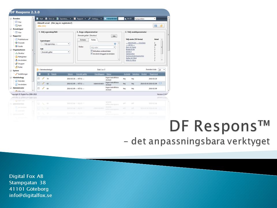 DF Respons™ – det anpassningsbara verktyget