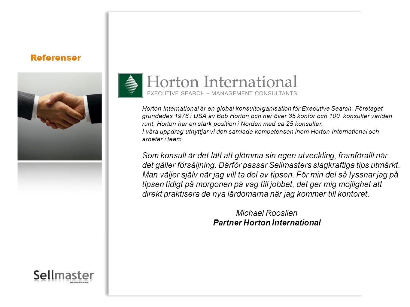 Partner Horton International