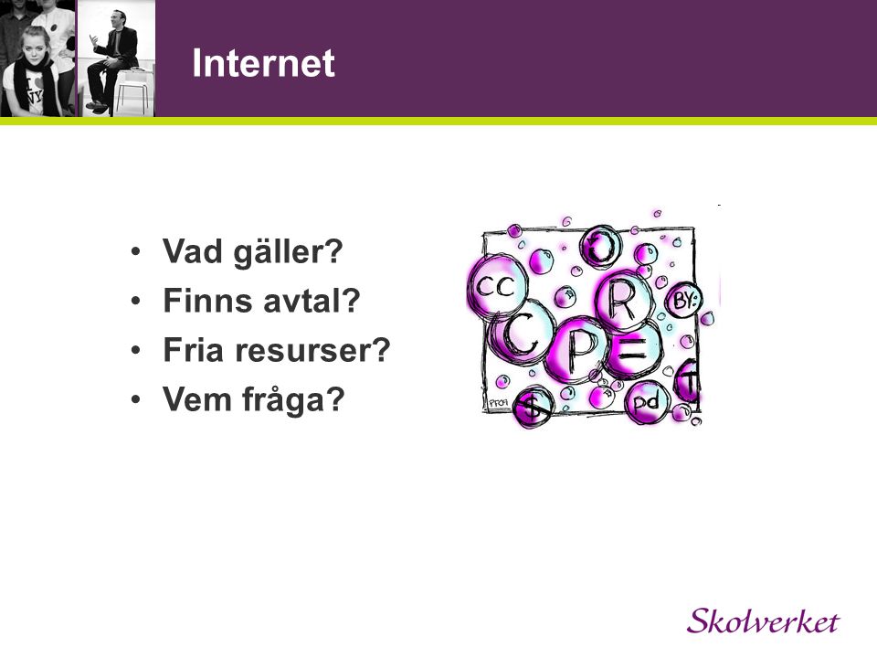 Internet Vad gäller Finns avtal Fria resurser Vem fråga