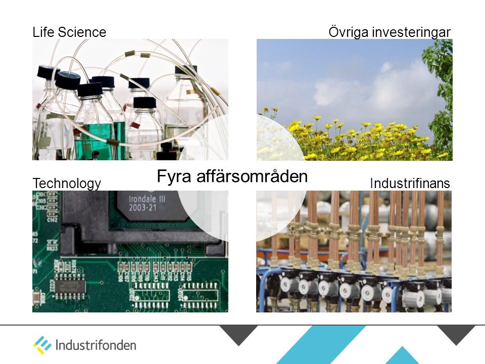 Fyra affärsområden Life Science Övriga investeringar Technology