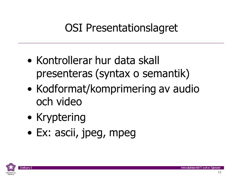 OSI Presentationslagret