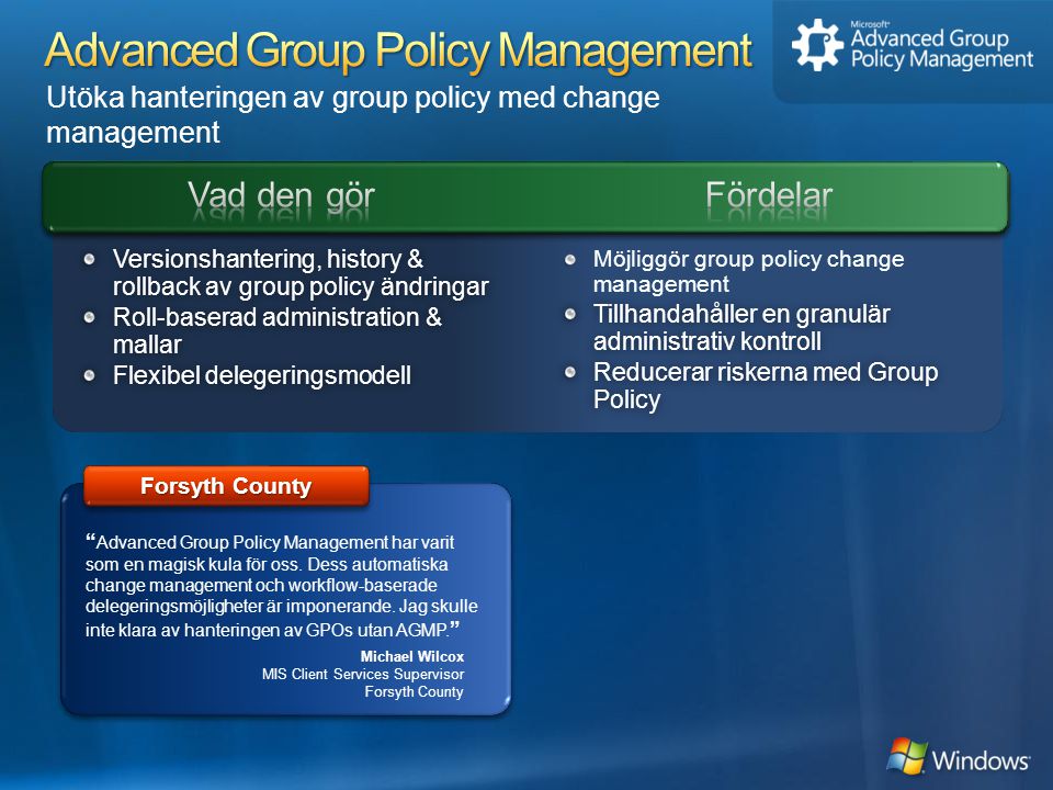 Advanced Group Policy Management