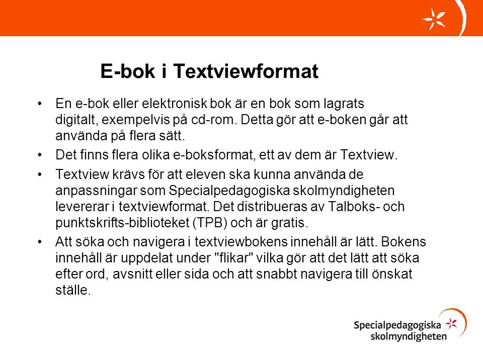 E-bok i Textviewformat