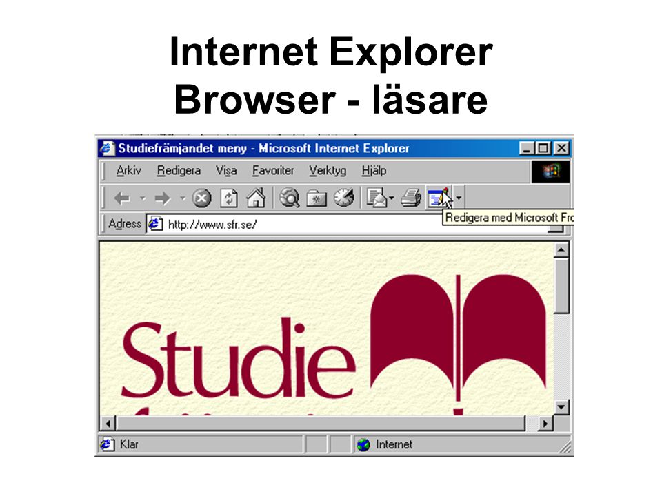 Internet Explorer Browser - läsare
