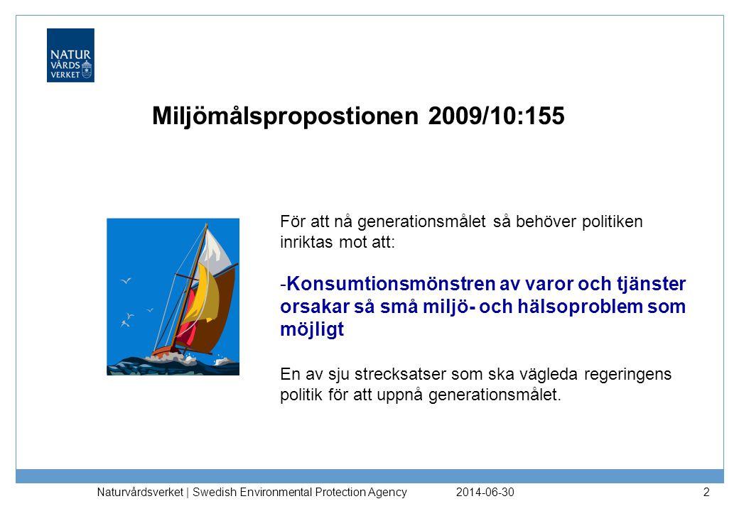 Miljömålspropostionen 2009/10:155