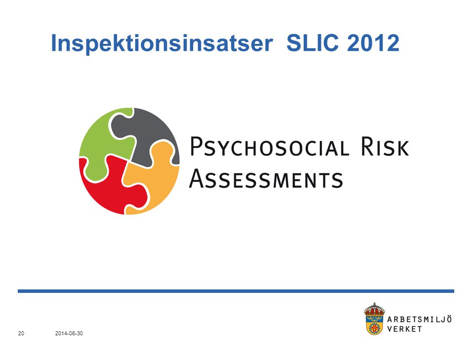 Inspektionsinsatser SLIC 2012
