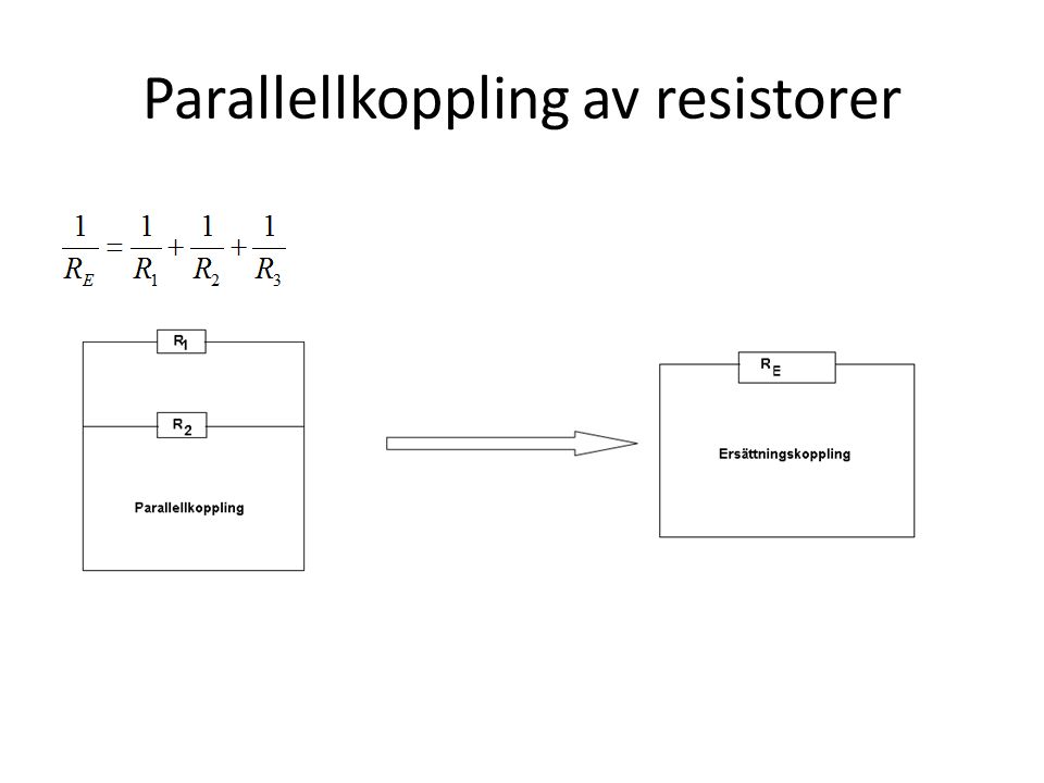 Parallellkoppling av resistorer