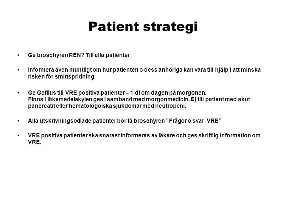 Patient strategi Ge broschyren REN Till alla patienter