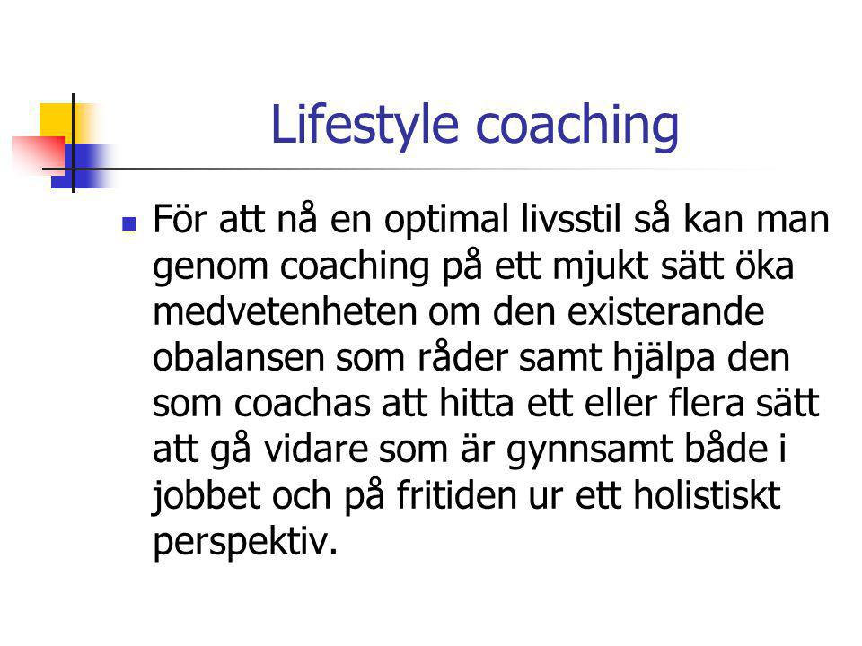 Lifestyle coaching