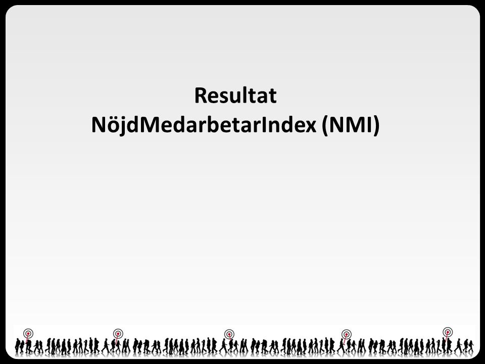 Resultat NöjdMedarbetarIndex (NMI)