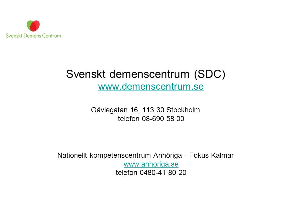 Svenskt demenscentrum (SDC)