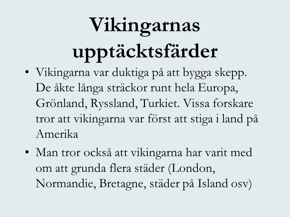 Vikingarnas upptäcktsfärder