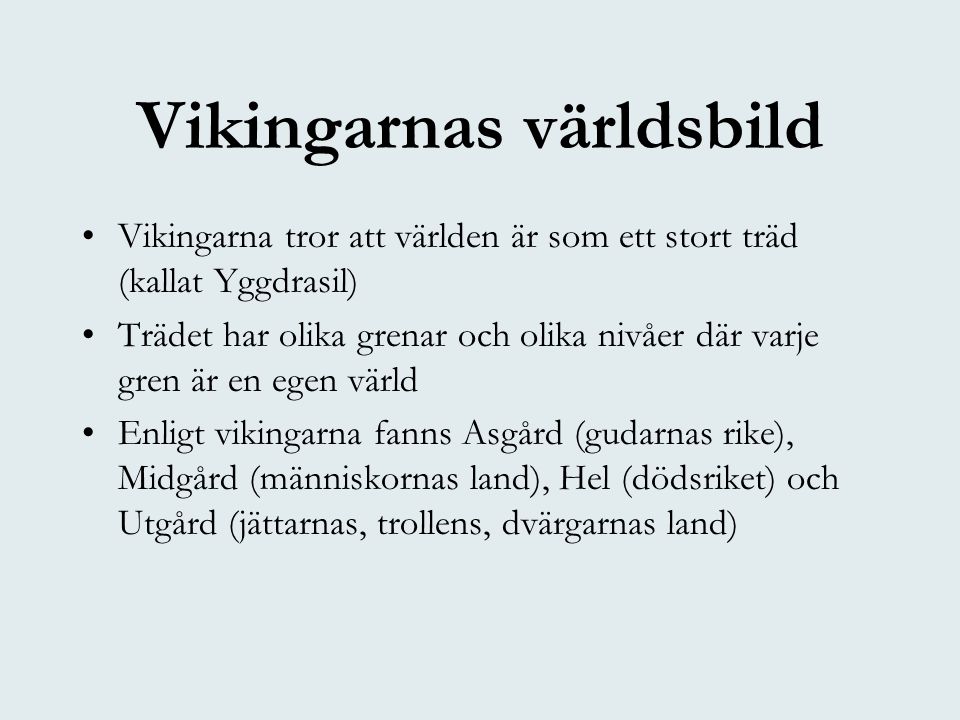 Vikingarnas världsbild