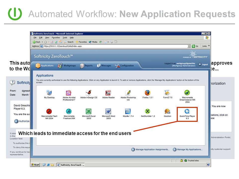 Automated Workflow: New Application Requests