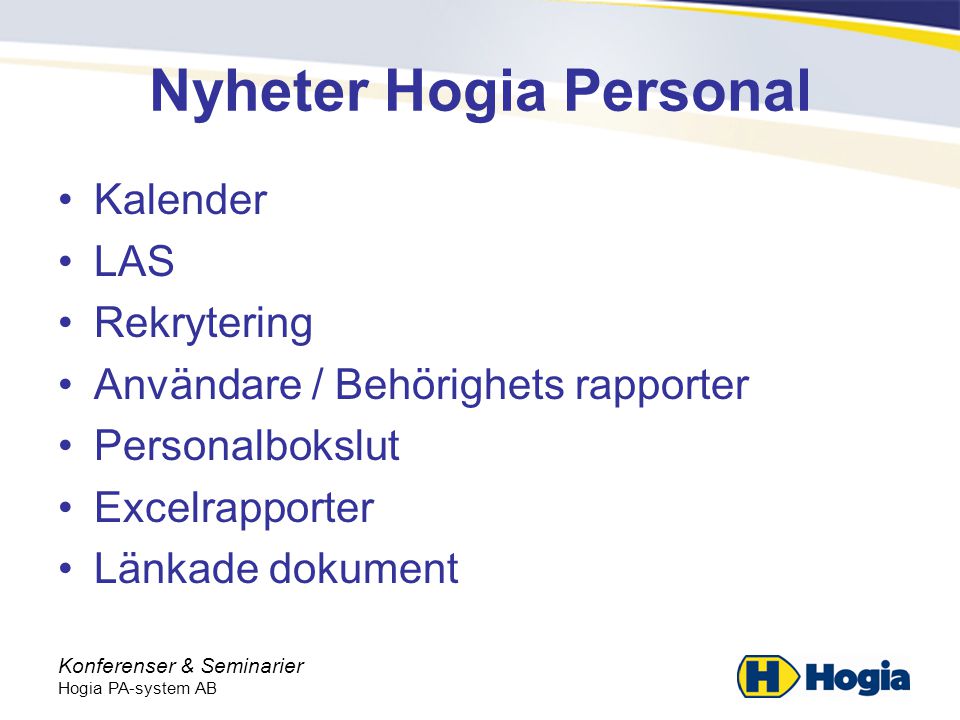 Nyheter Hogia Personal
