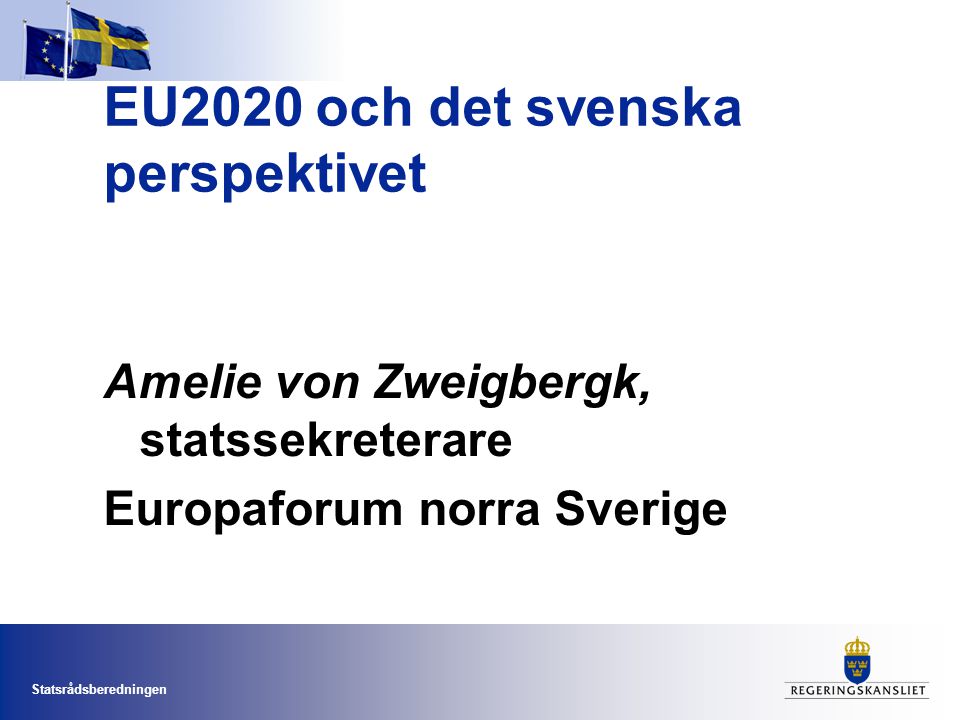 EU2020 och det svenska perspektivet