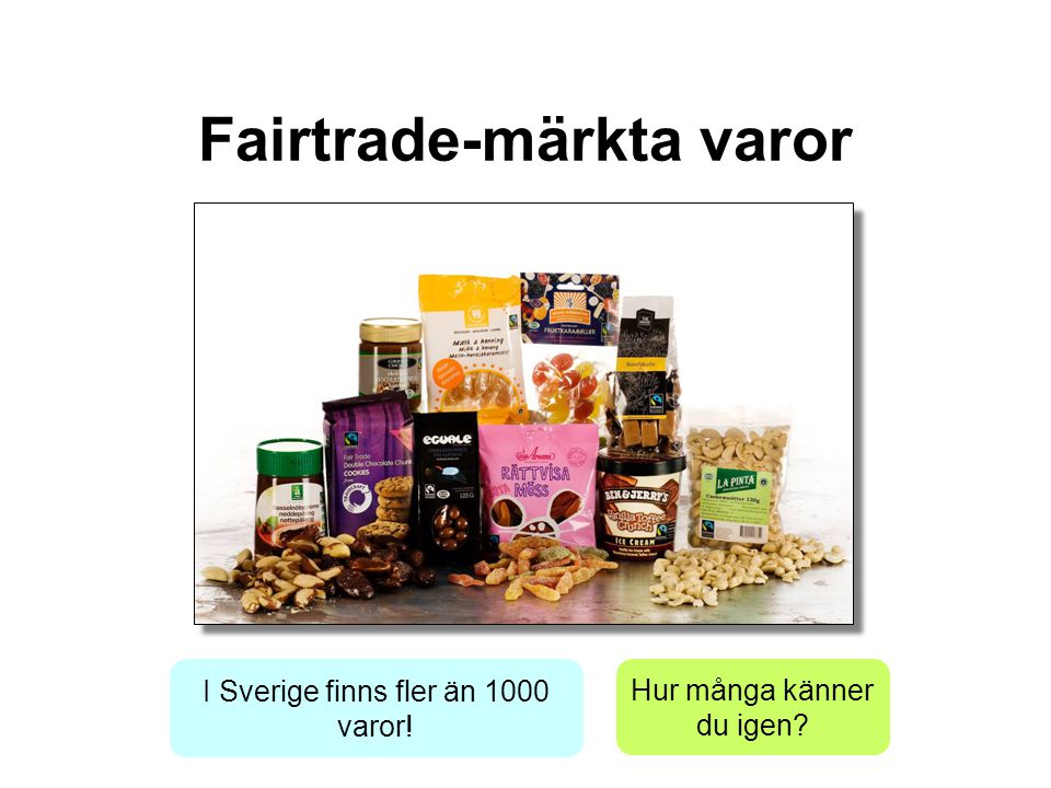 Fairtrade-märkta varor