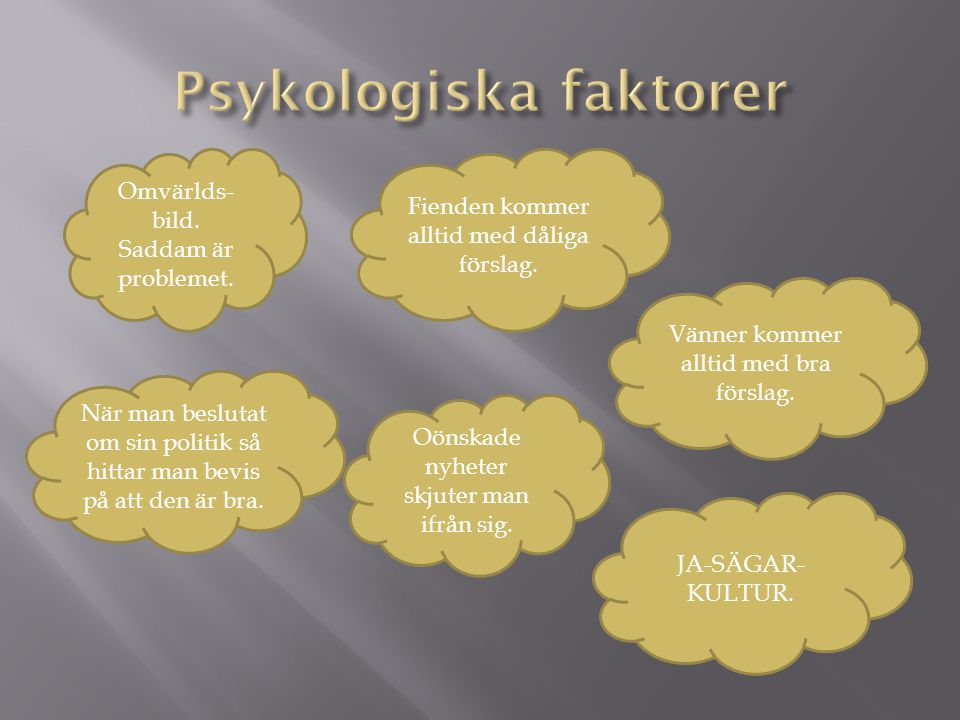 Psykologiska faktorer