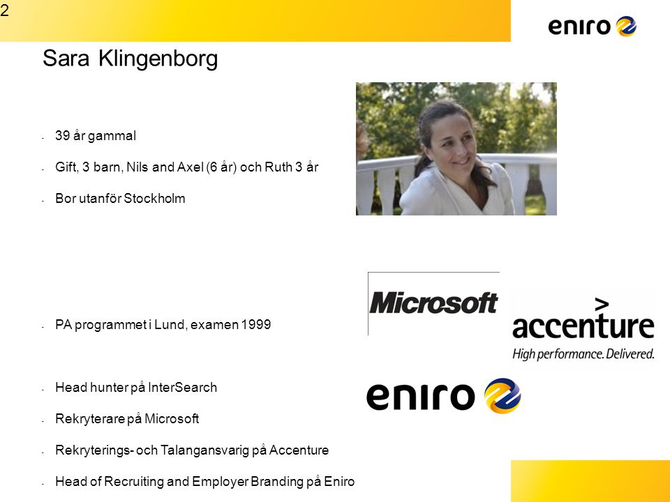 Sara Klingenborg 2 39 år gammal