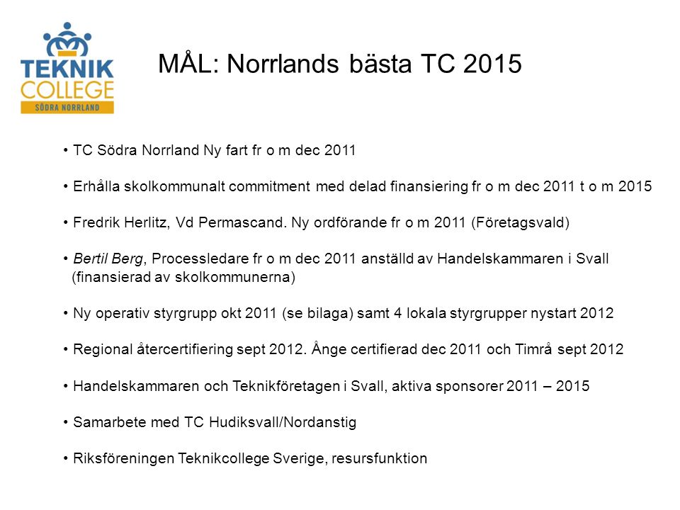 MÅL: Norrlands bästa TC 2015