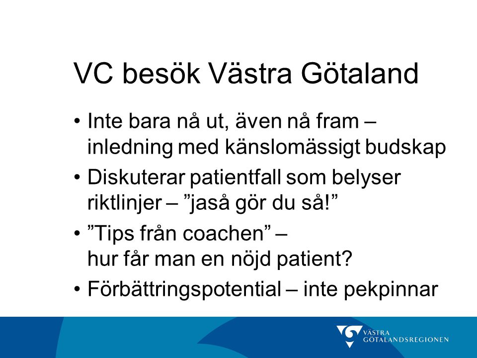 VC besök Västra Götaland