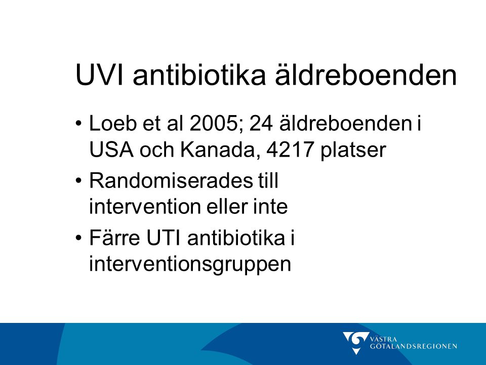 UVI antibiotika äldreboenden