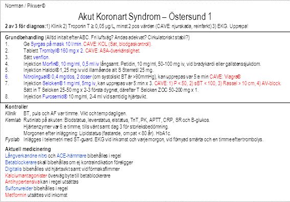 Akut Koronart Syndrom – Östersund 1