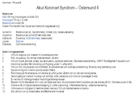 Akut Koronart Syndrom – Östersund 4