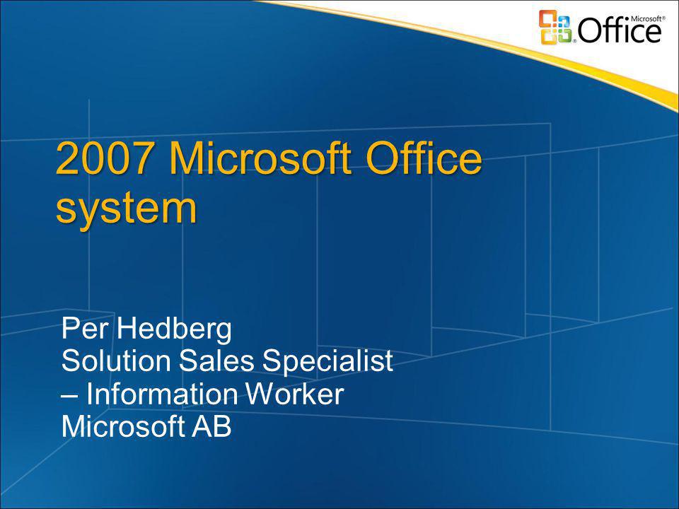 2007 Microsoft Office system