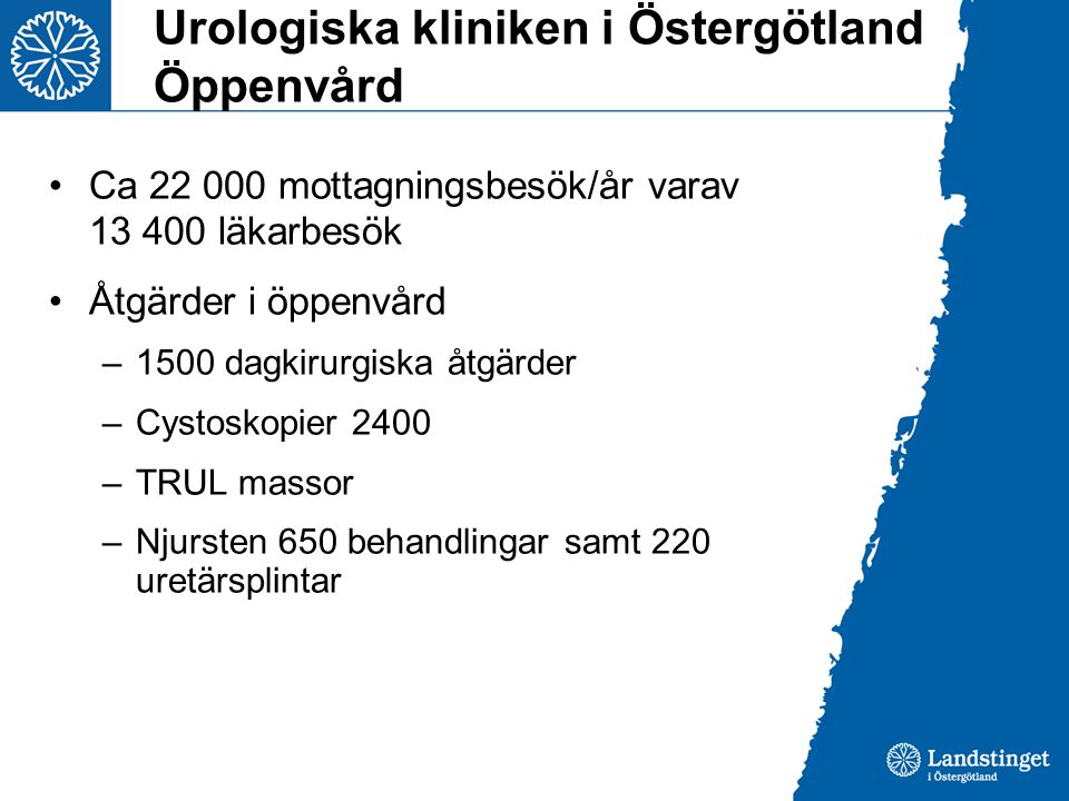 Urologiska kliniken i Östergötland Öppenvård