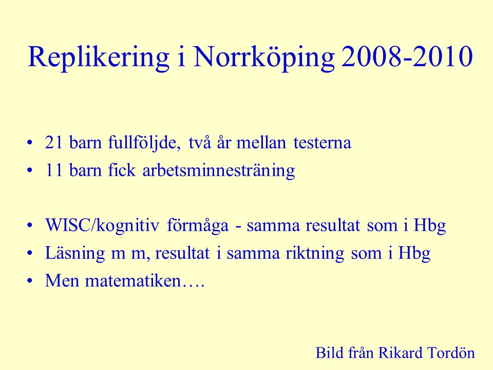 Replikering i Norrköping
